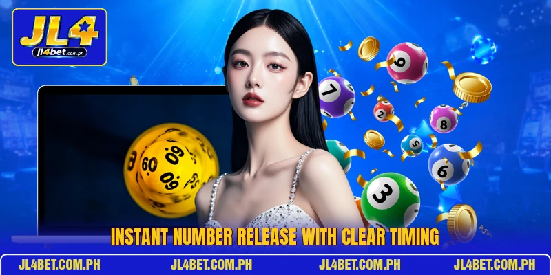 Instant number release with clear timing Instant number release with clear timing