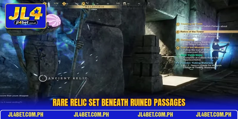 Rare relic set beneath ruined passages