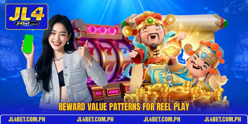 Reward value patterns for reel play Reward value patterns for reel play