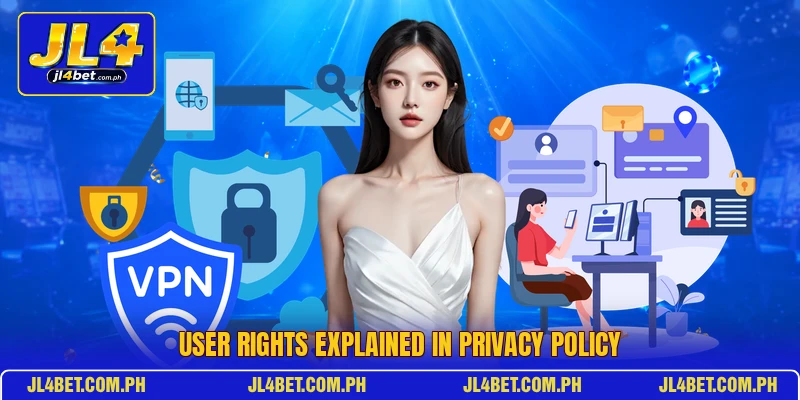 User rights explained in privacy policy